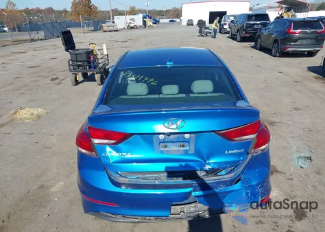2017 Hyundai Elantra Limited из США, поврежденный, VIN 5NPD84LF6HH011438